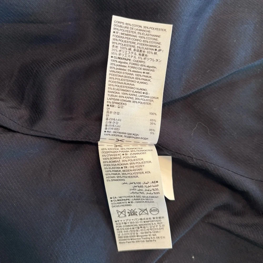 Banana Republic Blue Military Style Jacket/Blazer Size 4